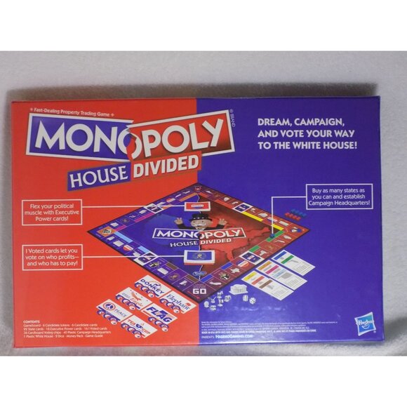 MONOPOLY House Divided Board Game: Elections and White House Themed Game - Picture 2 of 7